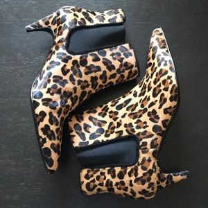 Zara leopard booties